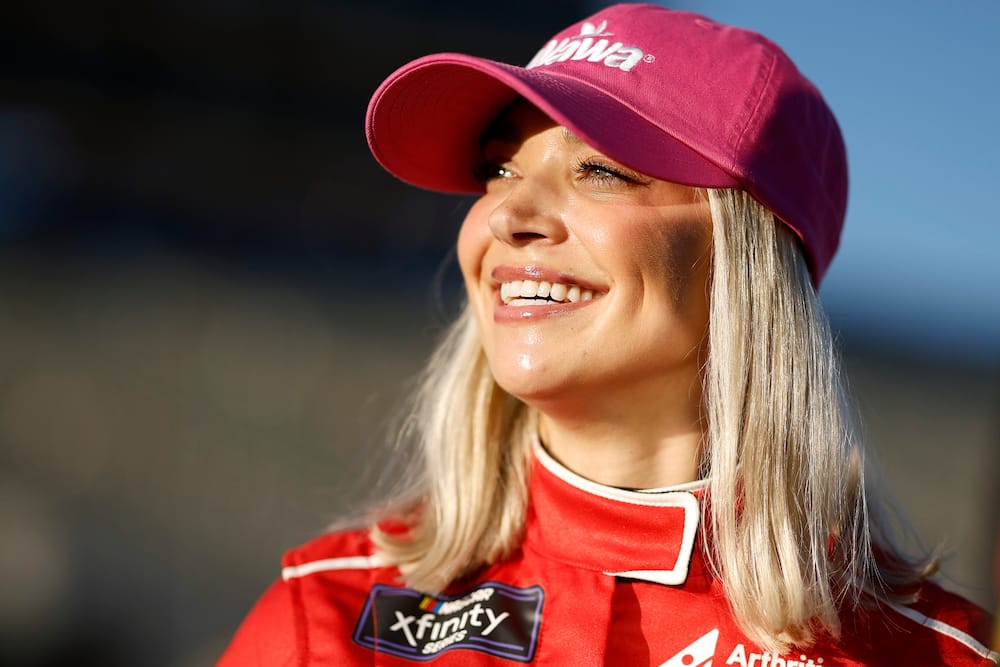 Natalie Decker waits on the grid during practice for the NASCAR Xfinity Series Contender Boats 300