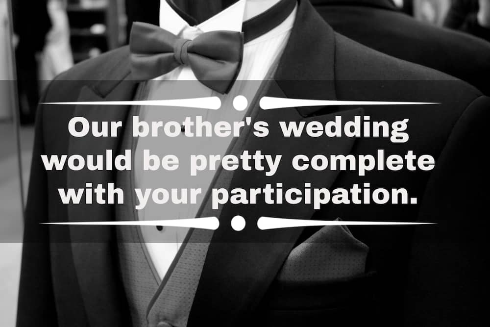 brother marriage invitation message