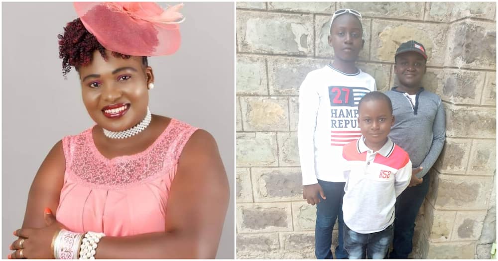 Angie Sifa Ibada and her adorable kids.