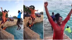 Lupita Nyong'o Enjoys High Diving Sport After Invite from Local Swimming Pros in Zanzibar: "Thank You"