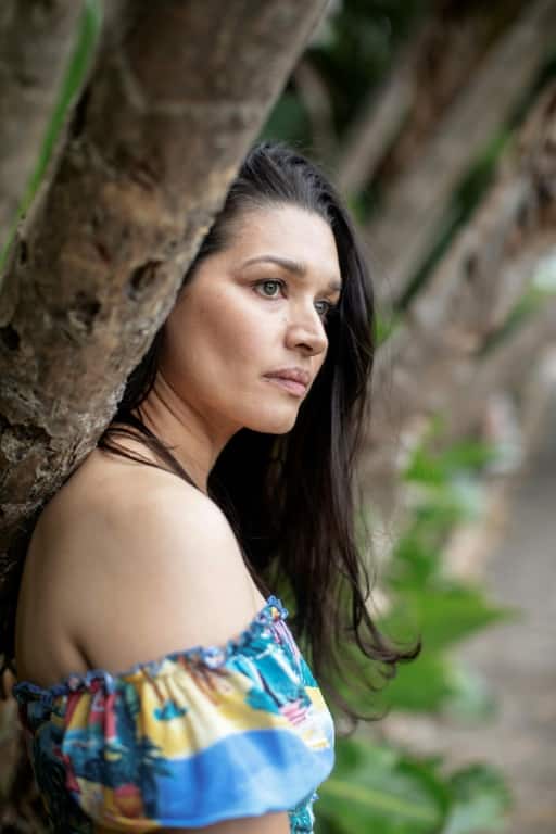 South African actress and Emmy Awards nominee Kim Engelbrecht poses for a portrait at the Company's Garden in Cape Town, South Africa.