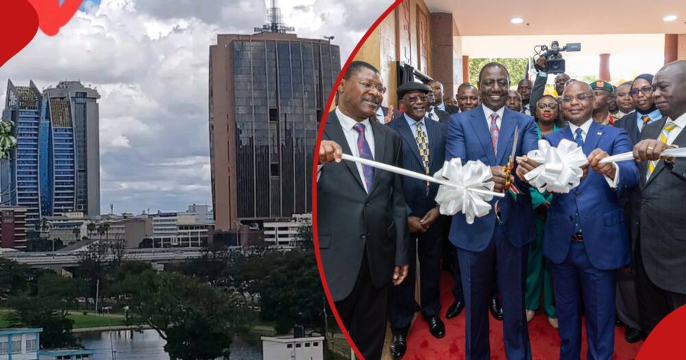 William Ruto officially opened Bunge Tower for use by MPs.