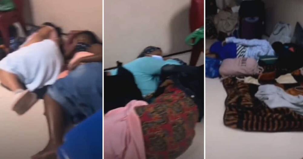 pregnant women sleeping on cold floors of hospital stir reactions.
