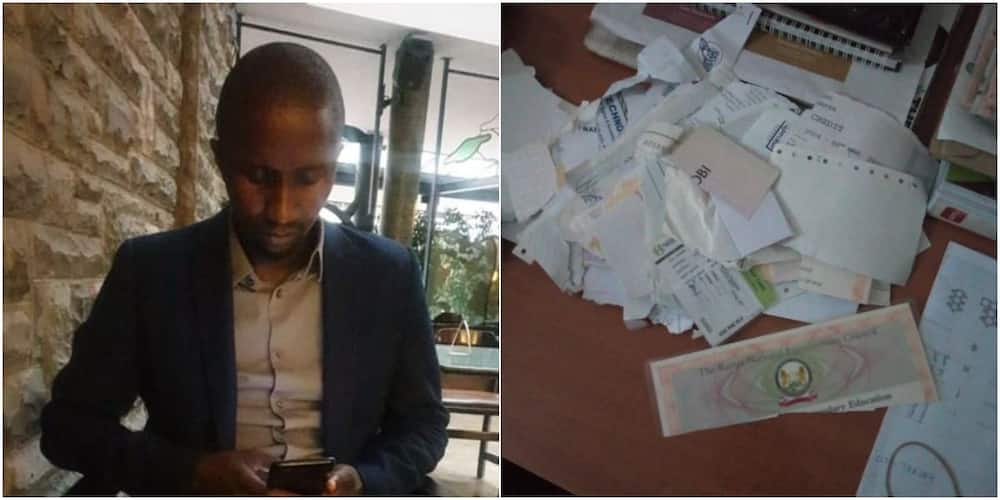 Man advises men after narrating how ex-lover tore all his certificates to pieces