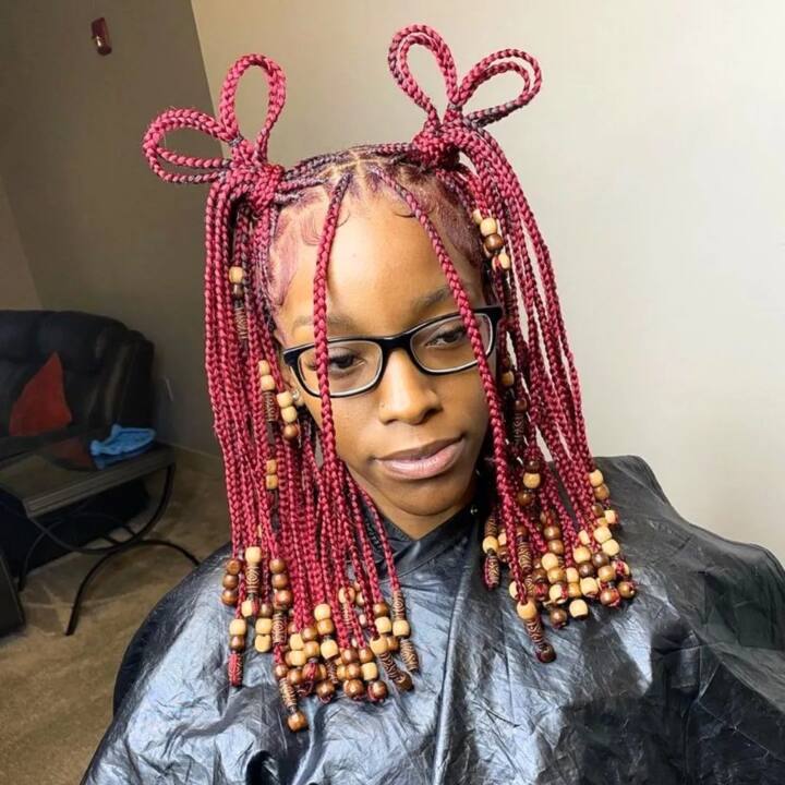 35 Trendy Burgundy Knotless Braids You Should Try Out - Tuko.co.ke