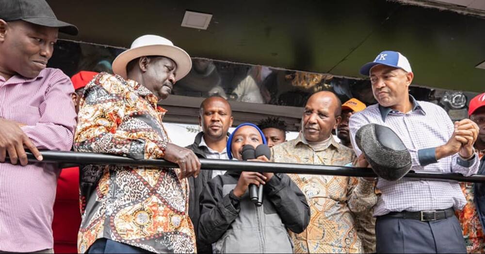 Raila Odinga in Nyandarua. Photo: Raila Odinga.