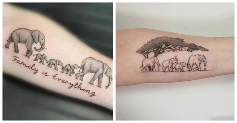 20 best motherhood elephant family tattoo ideas for women 