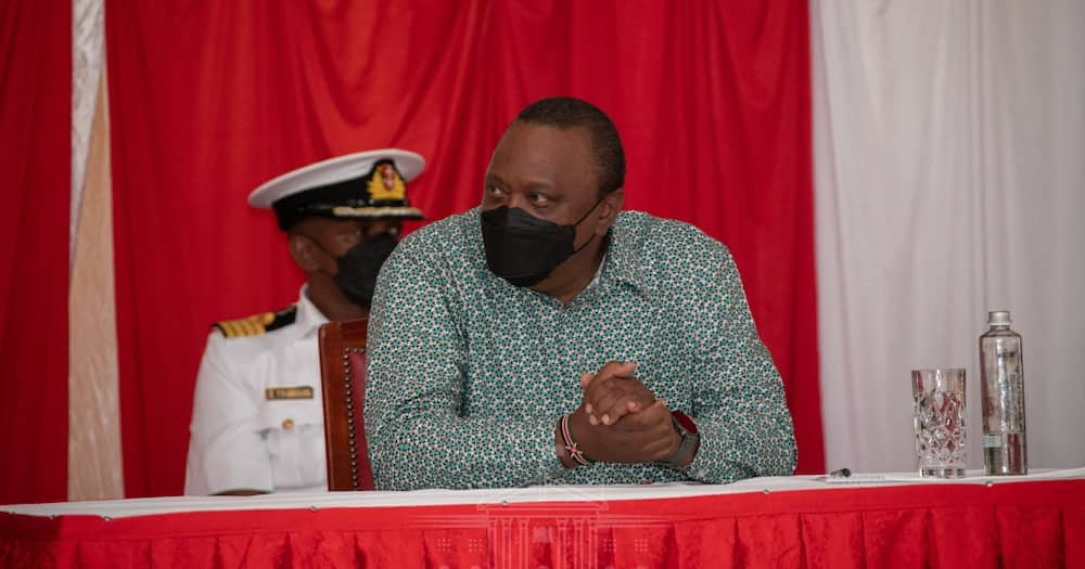 Uhuru Kenyatta was speaking at the Sagana State Lodge.