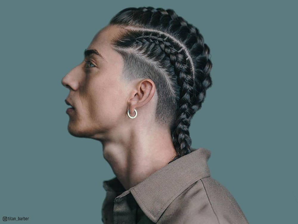 Fishbone braids for men you should rock