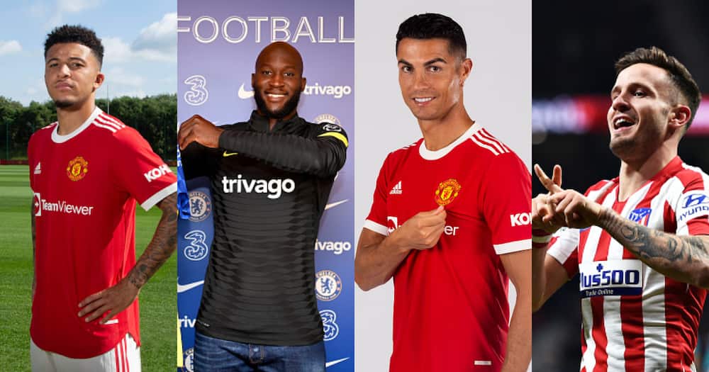 Jadon Sancho, Lukaku, Ronaldo and Niguez all moved to the EPL this summer. Photos by Manchester United, Darren Walsh, Ash Donelon and Denis Doyle.