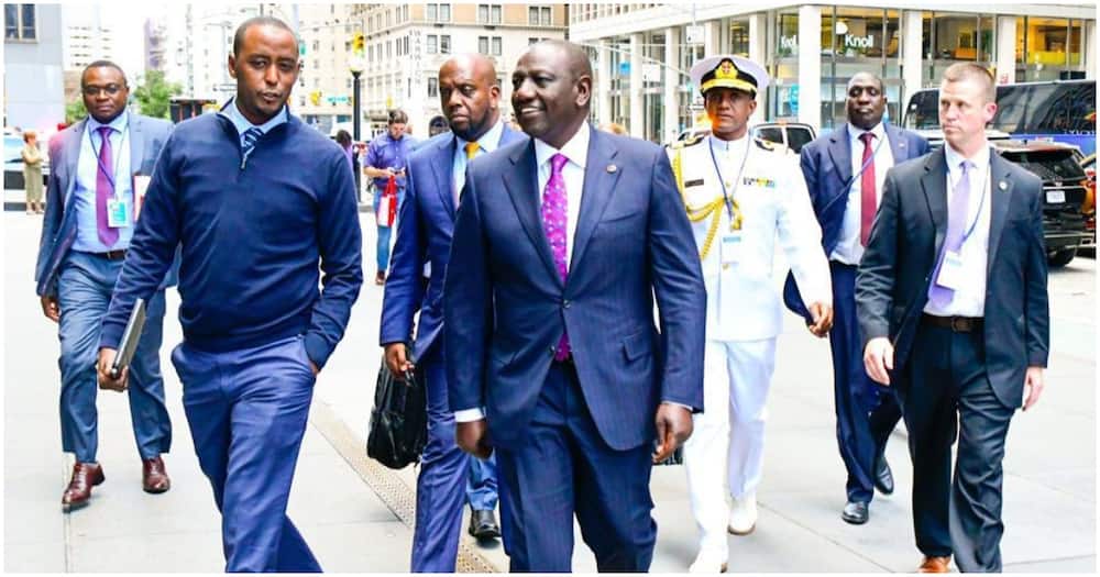 Hussein Mohamed and William Ruto