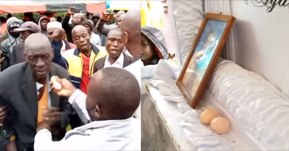 Kakamega: Funeral Ceremony Halted after Mourner is Busted Putting Eggs Inside Coffin