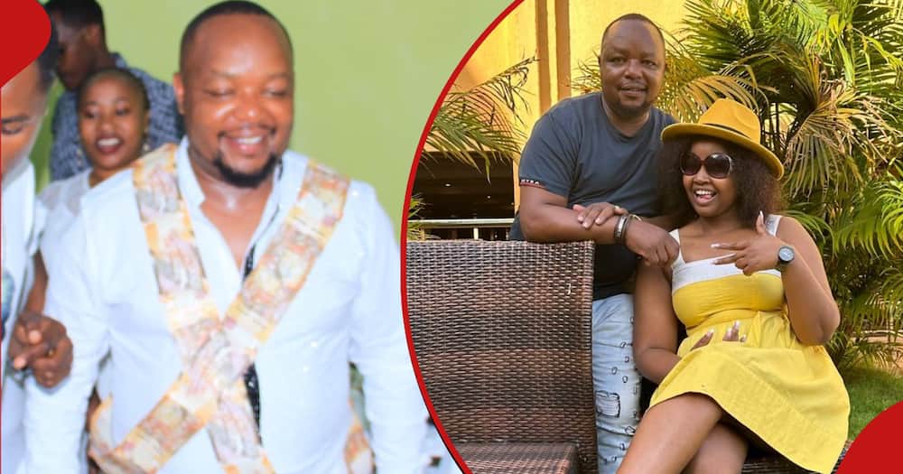 Muigai wa Njoroge and his second wife, Queen Stacey during their happy days.