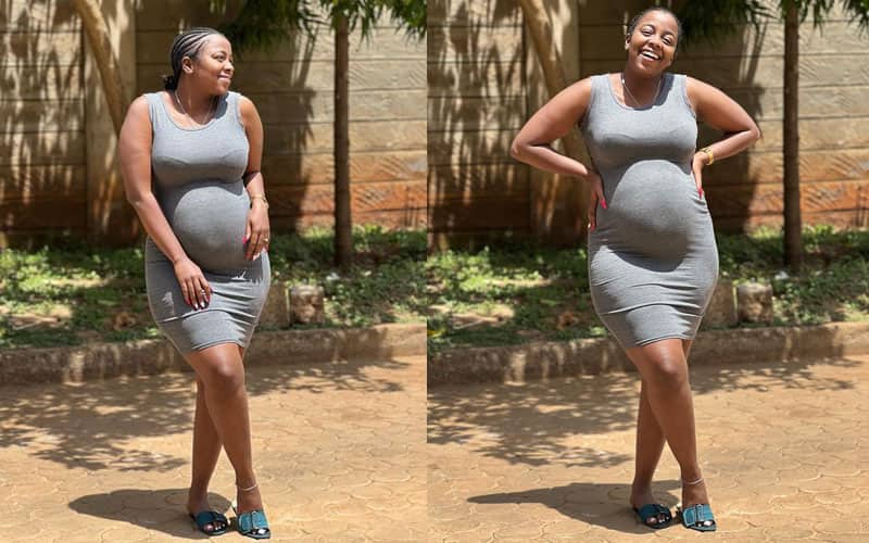 Actress Jackie Matubia is pregnant.