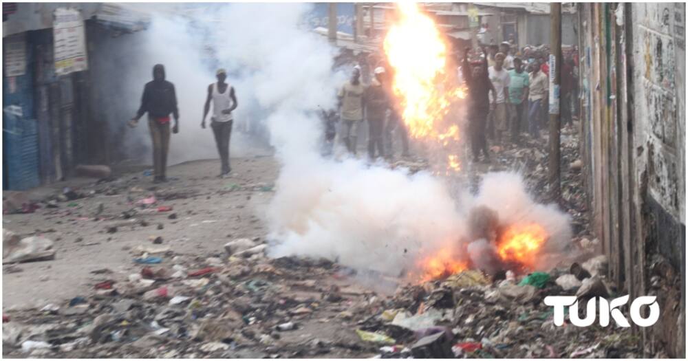 Mathare bonfire