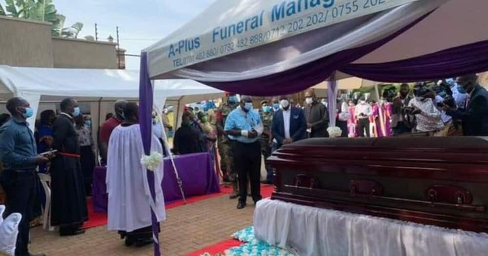 Emotional Moment as General Katumba Leaves Hospital to View Body of Daughter at Home