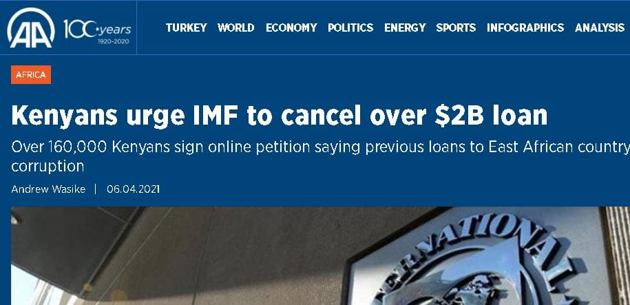 Kenyans' Petition to IMF to Stop Loaning the Country Grabs International Attention