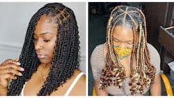 20 best knotless braids with curly ends for a stunning look