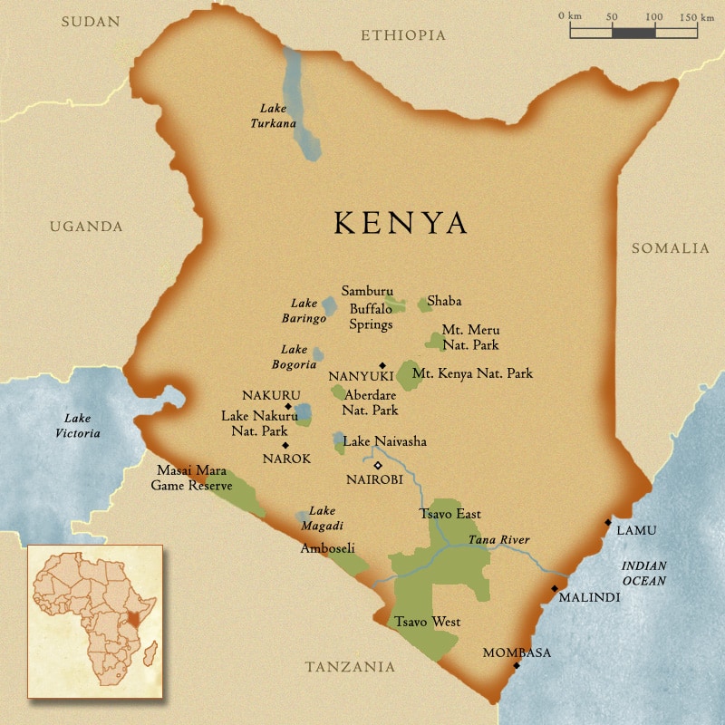 Famous landmarks in Kenya