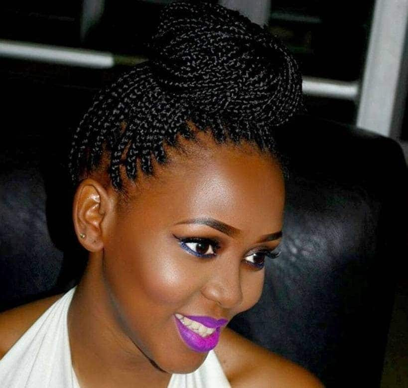 thick poetic justice braids bun