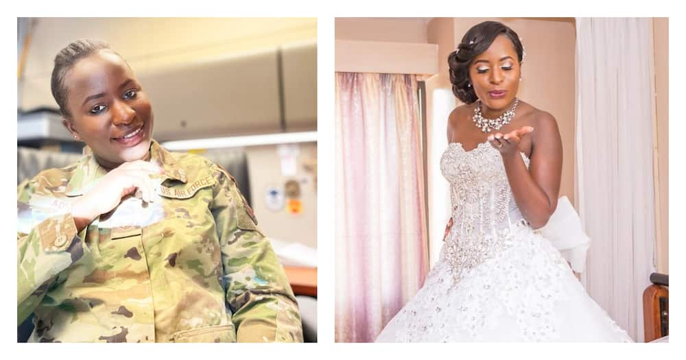 Kenyans celebrate sergeant Winnie Adipo, the young woman working for US Airforce