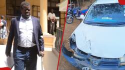 Okiya Omtatah's Car Crashes after Being Hit by Trailer along Kisumu-Busia Highway