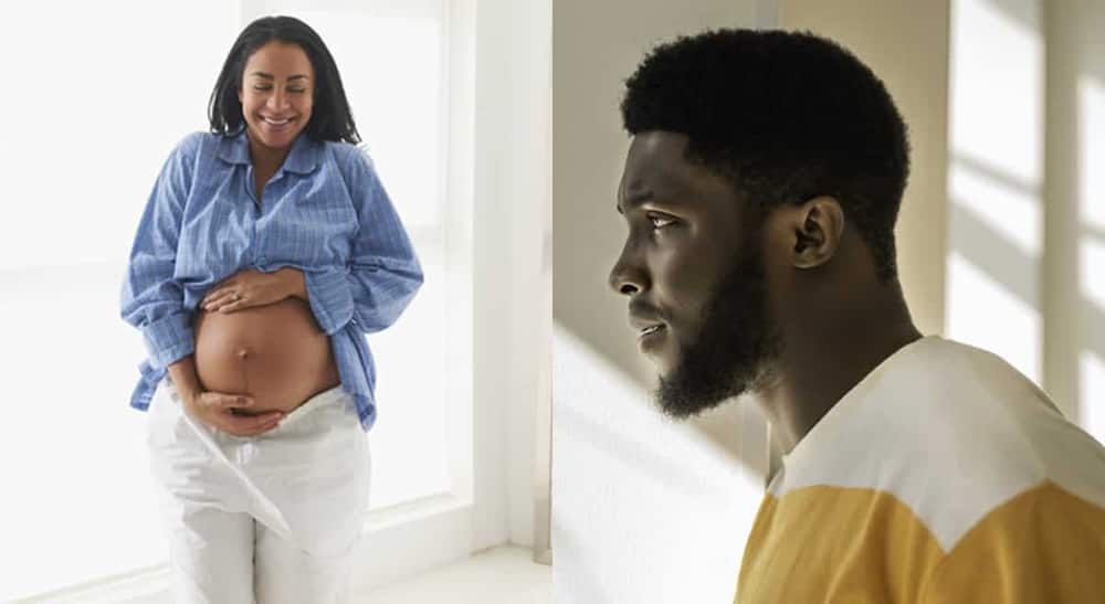 Photos of a pregnant woman.
