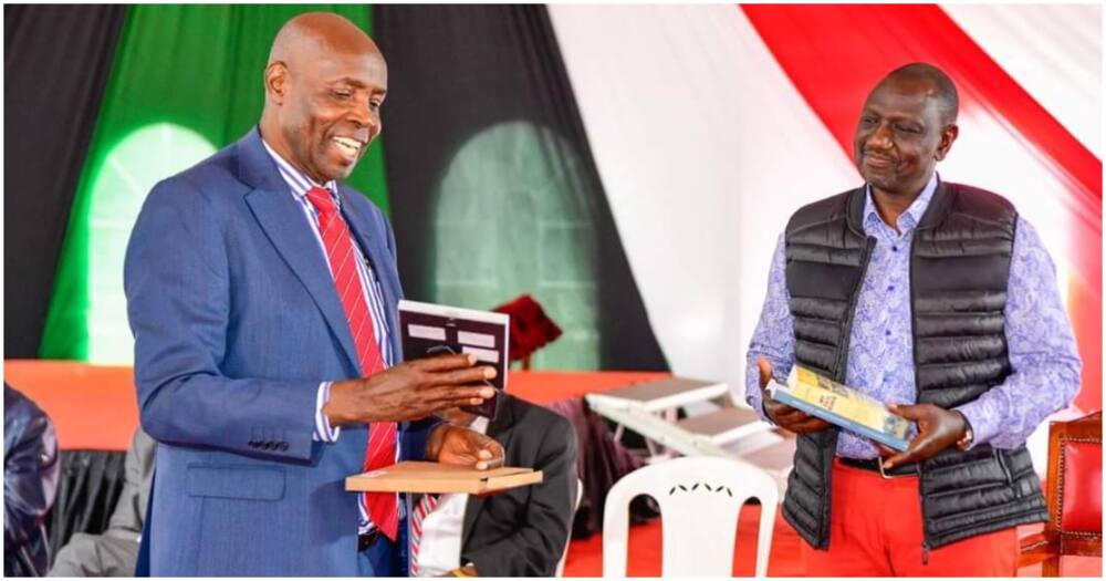 Ezekiel Machogu and William Ruto