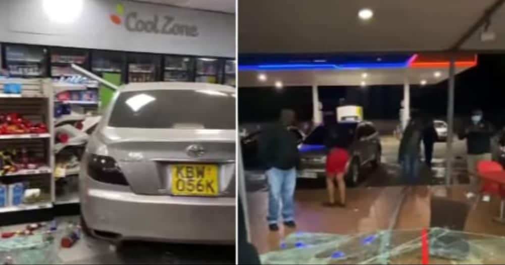 Confusion as Driver Crashes Car Into a Convenient Store on Waiyaki Way