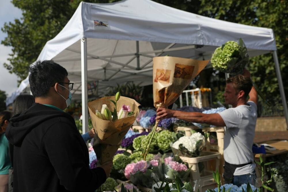 Flower sellers at the Columbia Road market in London told AFP they have been very busy