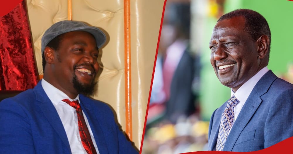 KMPDU boss Davji Atellah (left frame). President William Ruto (right frame. The government has agreed to clear doctors' arrears in two years.