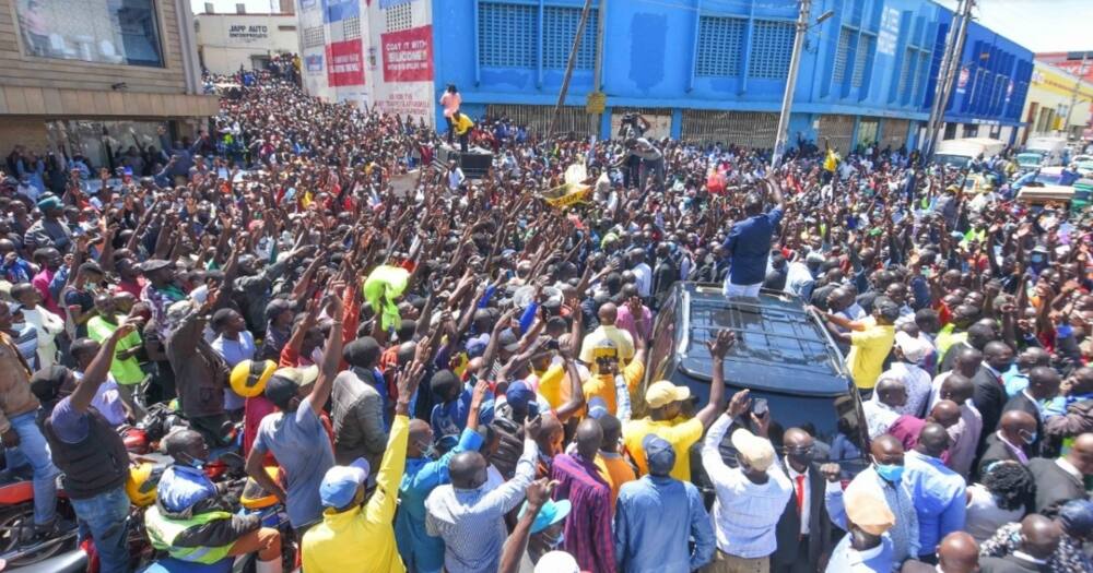 William Samoei Ruto on day two of his Kisumu tour.