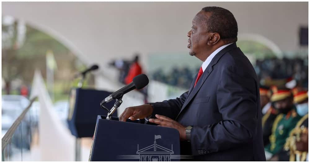 Uhuru Kenyatta decried corruption and hypocrisy in Kenya.