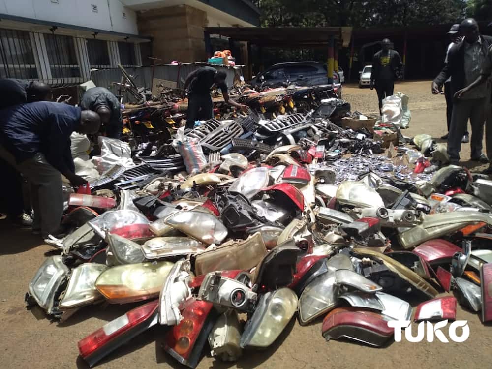 Police officers net stolen vehicle parts worth KSh 5M in Eldoret