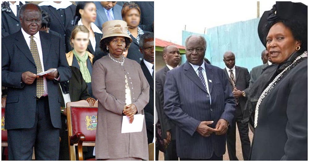 Mwai Kibaki, Lucy, and Mary Wambui.