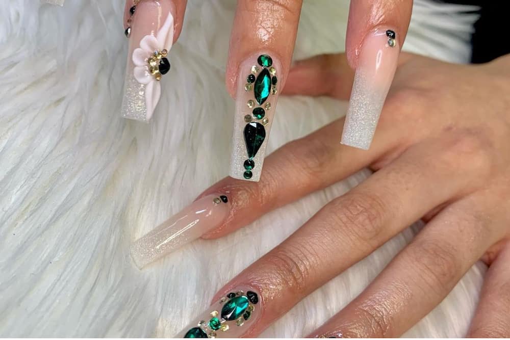 Square acrylic nail designs