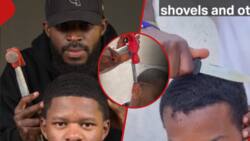 Nairobi Barber Using Hammer, Knife on Clients Says He Charges KSh 8k Per Haircut: "I Do for Content"