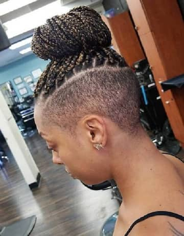 20 cornrows with shaved sides hairstyles that are stylish - Tuko.co.ke