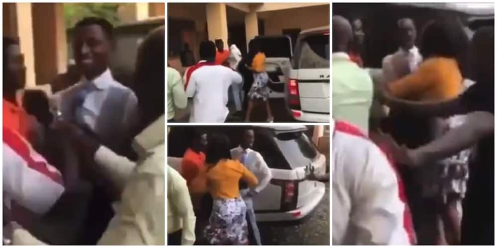 Video shows moment church members fight pastor for buying new car, demand for their tithes to be returned