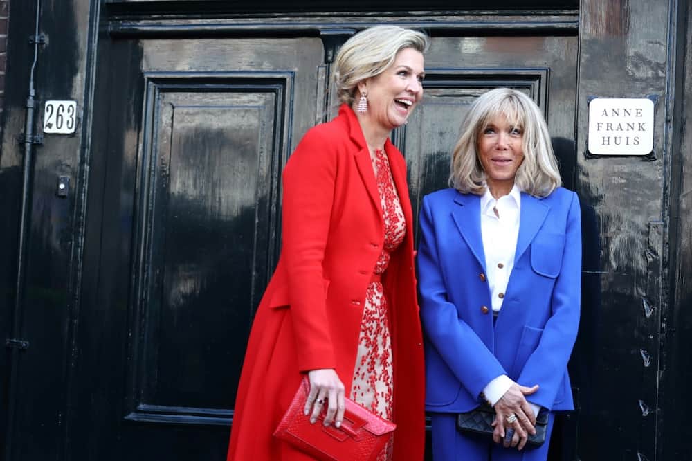 Brigitte Macron and Queen Maxima of the Netherlands visited the Anne Frank House in Amsterdam