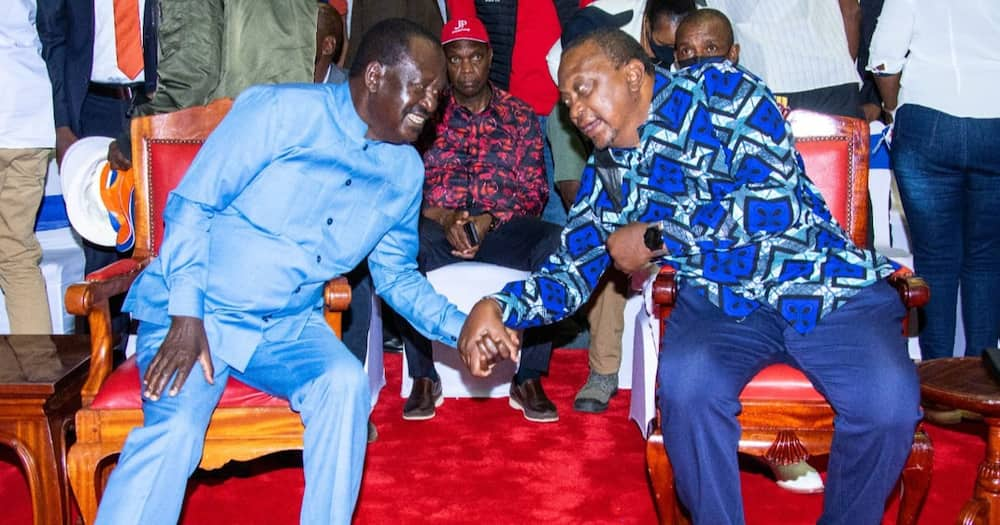 Raila Odinga Humbly Accepts Endorsement to Fly Azimio's Presidential Flag.