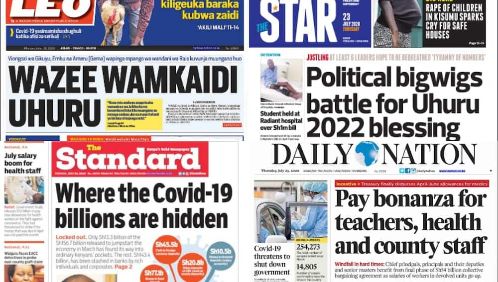 Kenyan newspapers review for July 23