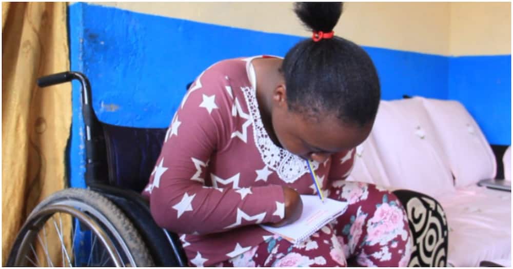 Nakuru, living with disability determined to be a news anchor.