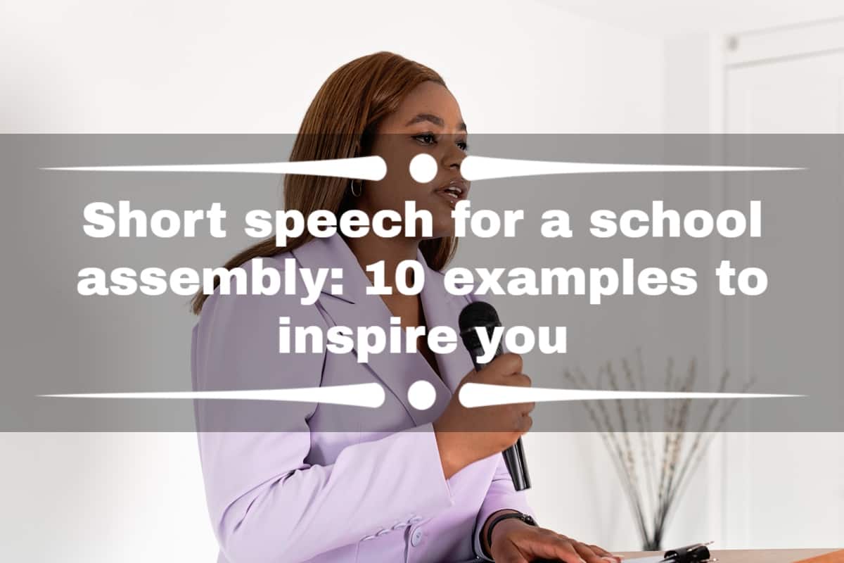 2 minute speech for school assembly