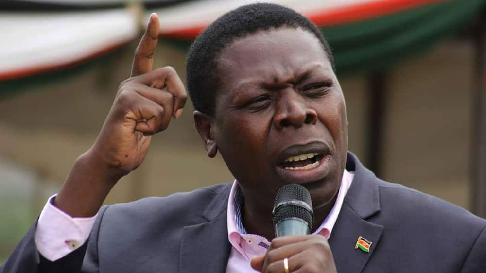 Devolution Cabinet Secretary Eugene Wamalwa in a past address. Photo: Eugene Wamalwa.