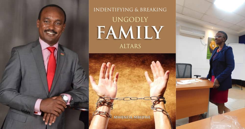 The book is titled Identifying, Breaking Ungodly Family Altars.