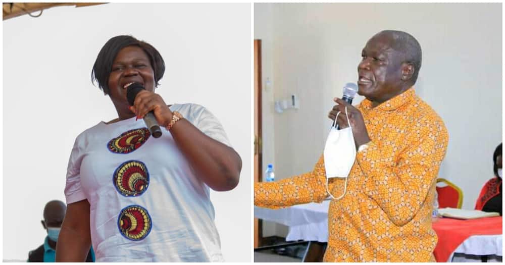 Collage Oyugi Magwanga and Homa Bay Woman Representative Gladys Wanga.