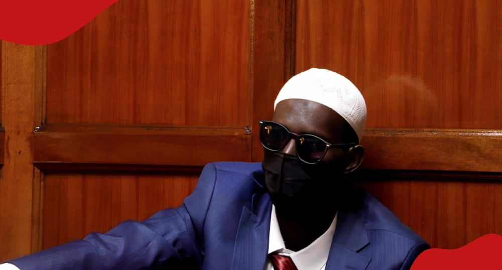 Mohamed Abdi in court when he was convicted with terrorism