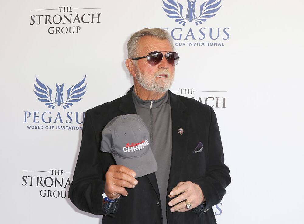 Mike Ditka attends the Pegasus World Cup at Gulfstream Park in Hallandale, Florida.