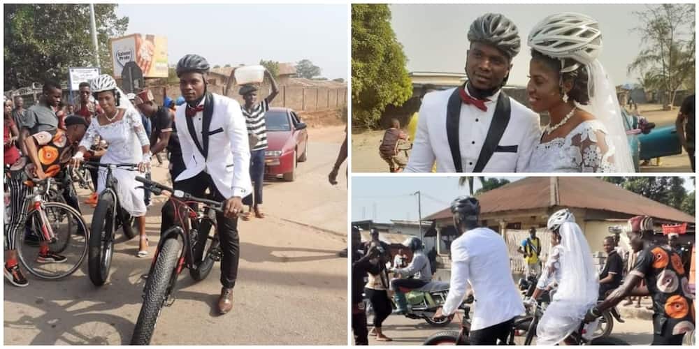 Meet beautiful couple who got married with bicycle